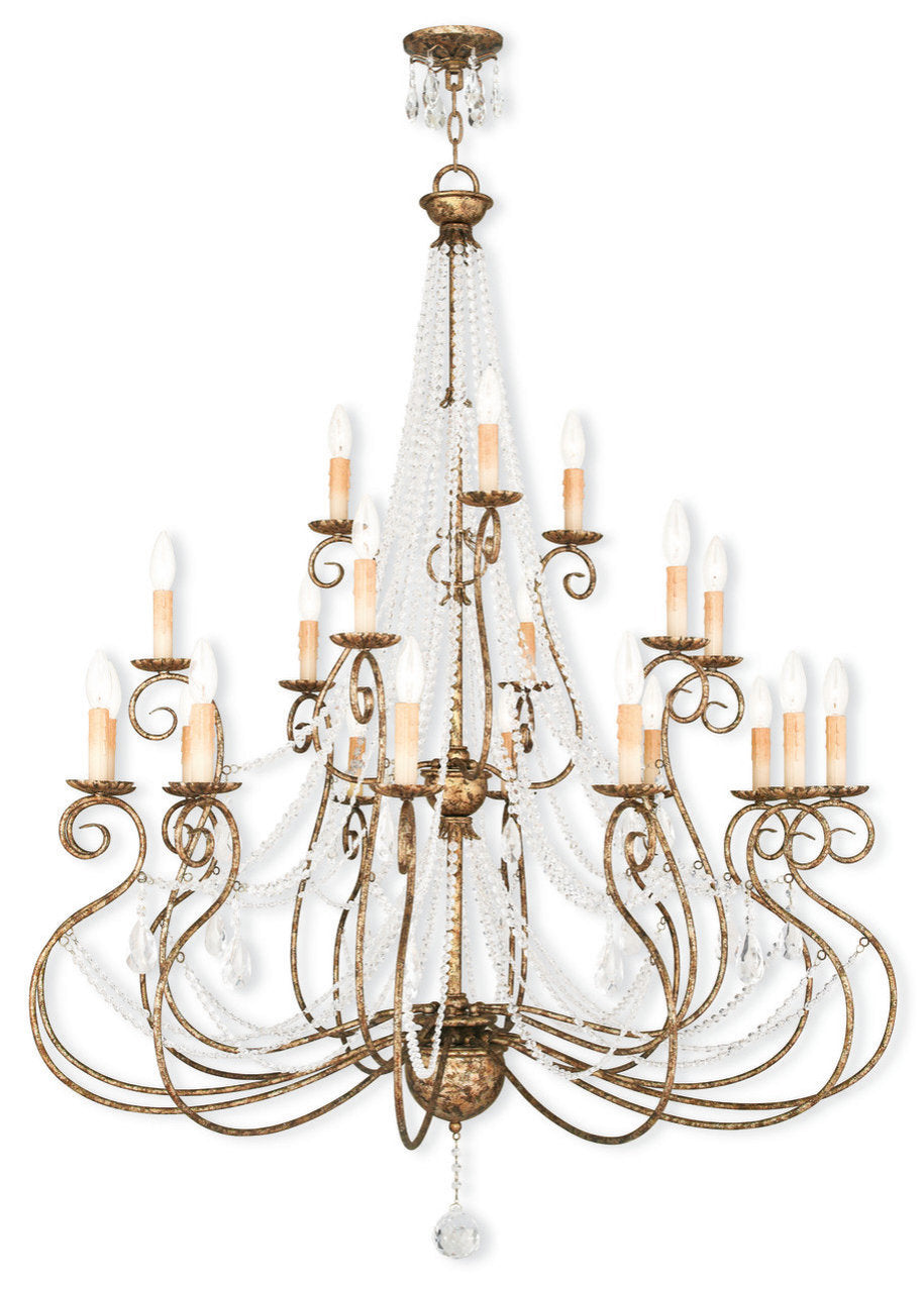 LIVEX LIGHTING 51919-36 Isabella (12+6+3)-Light Foyer ChandelierBy Livex Lighting Inc.
