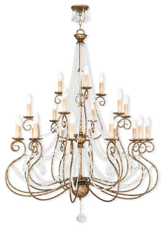 LIVEX LIGHTING 51919-36 Isabella (12+6+3)-Light Foyer ChandelierBy Livex Lighting Inc.