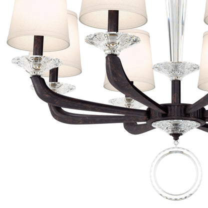Schonbek Ma1008N-76O 8 Light Crystal Chandelier, Heirloom BronzeBy Schonbek
