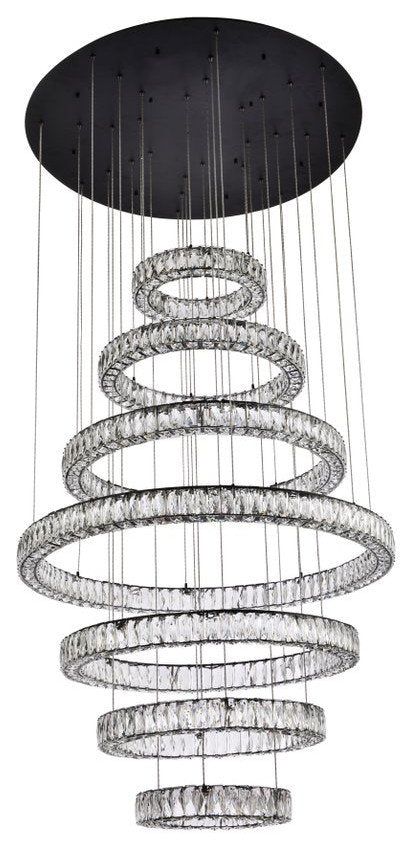 Modern Black 7-Light ChandelierBy Home Living