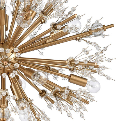 Starburst 26'' Wide 19-Light Chandelier Satin BrassBy ELK Group International
