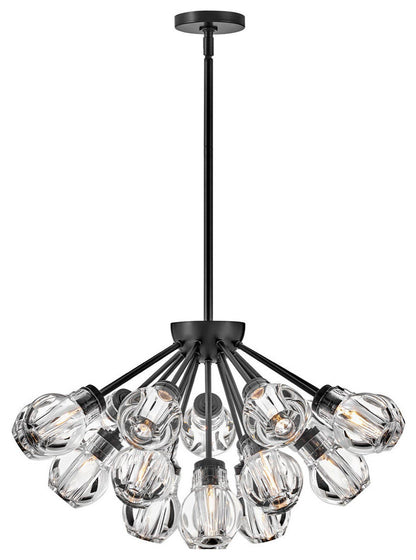 Fredrick Ramond Elise Medium Convertible Chandelier, Black*By Hinkley
