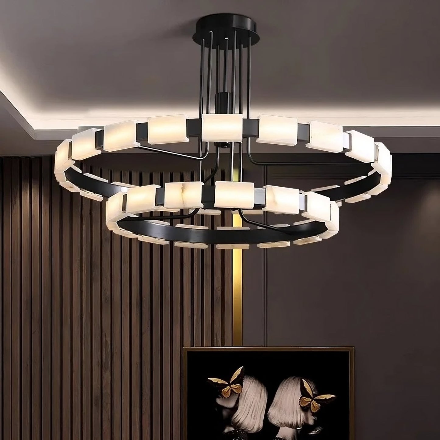 Villa  Marble Mid-Century Modern ChandelierBy MORSALE