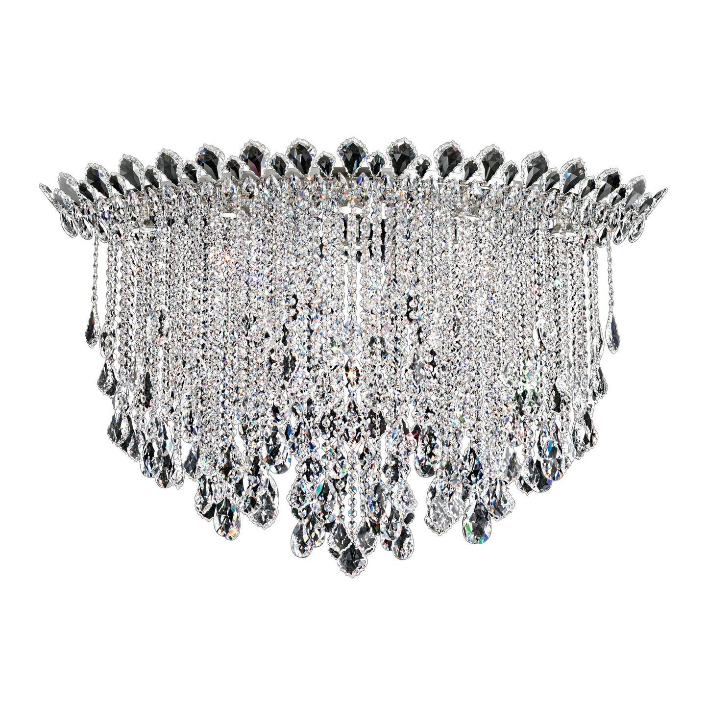 Schonbek Tr4802N-401H 8 Light Crystal Semi-Flush, Polished Stainless SteelBy Schonbek