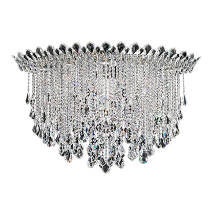 Schonbek Tr4802N-401H 8 Light Crystal Semi-Flush, Polished Stainless SteelBy Schonbek
