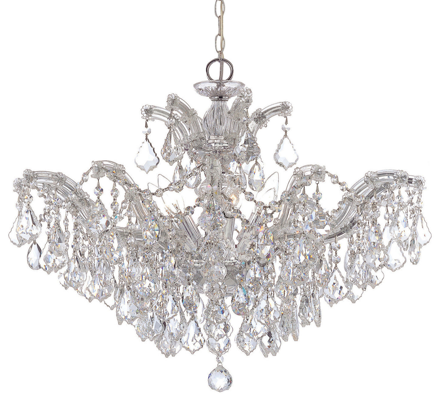 Crystorama Lighting Group 4439-CL-S Maria Theresa 6 Light 27"W - PolishedBy Crystorama Lighting
