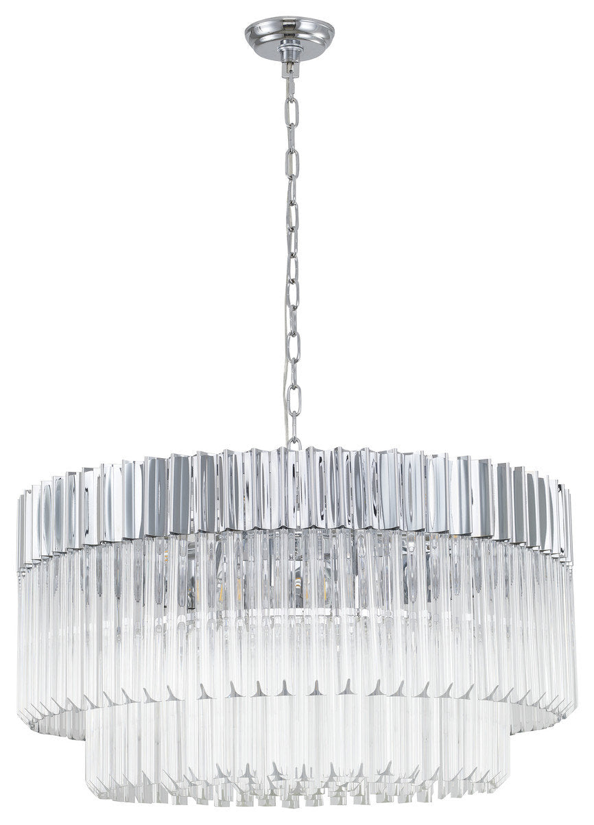 Bethel International WE07C31CH 12-Light Chandelier, ChromeBy Bethel Intl.