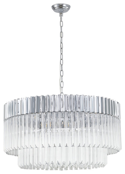 Bethel International WE07C31CH 12-Light Chandelier, ChromeBy Bethel Intl.