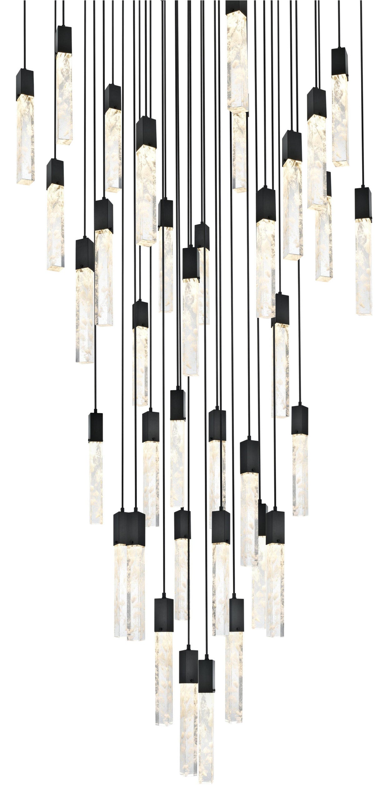Home Living 42" Chandelier, BlackBy Home Living