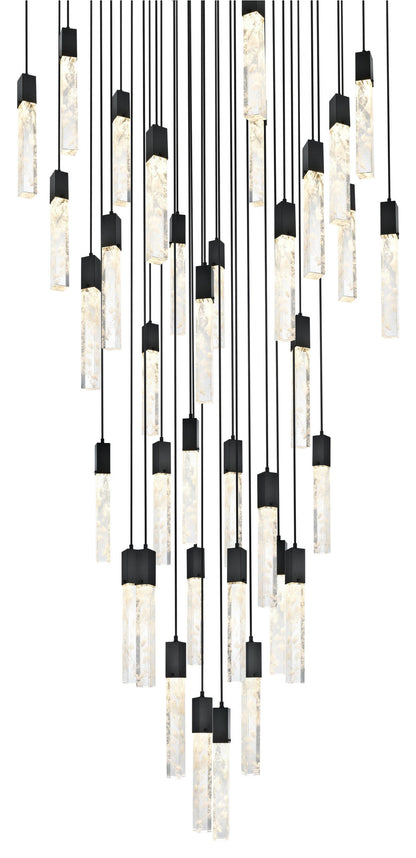 Home Living 42" Chandelier, BlackBy Home Living