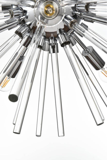 Elegant Lighting 46" Three Tiers Crystal Starburst ChandelierBy Elegant Furniture & Lighting