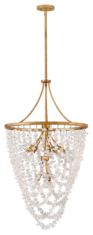 Fredrick Ramond Myra Medium Chandelier, Distressed BrassBy Hinkley
