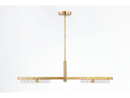 Annecy 50.5" Wide 3-Light Vintage Brass ChandelierBy Corbett Lighting