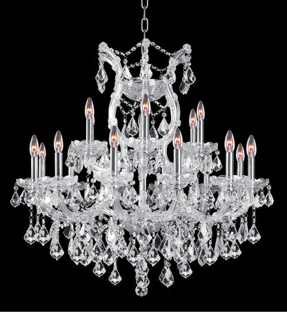 Artistry Lighting Maria Theresa Collection Chandelier 30x28, ChromeBy Artistry Lighting