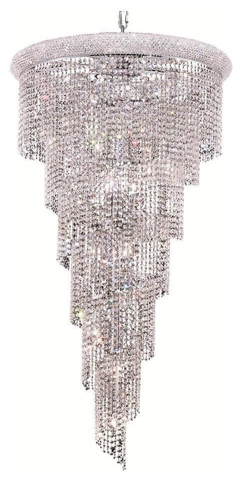 1801 Spiral Collection Hanging Fixture No Neck, Royal CutBy Elegant Furniture & Lighting