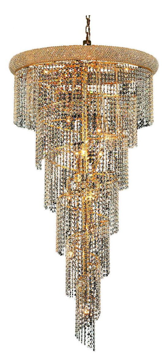 1801 Spiral Collection Hanging Fixture No Neck, Royal CutBy Elegant Furniture & Lighting