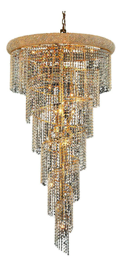 1801 Spiral Collection Hanging Fixture No Neck, Royal CutBy Elegant Furniture & Lighting