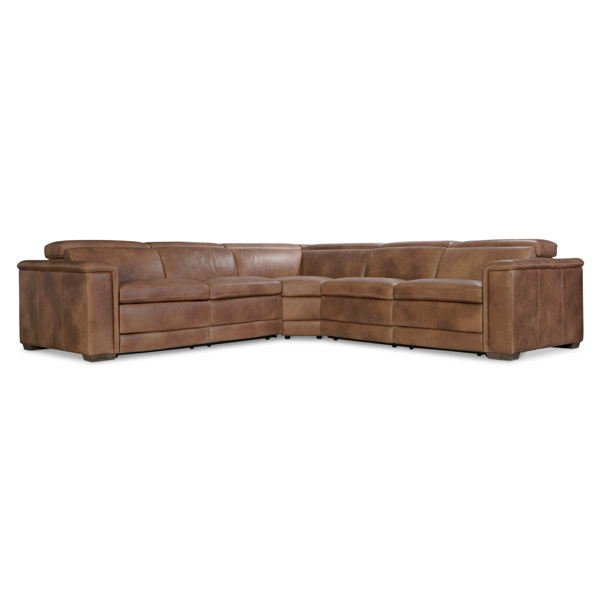 3-Piece Lioni Leather Power Motion Sectional