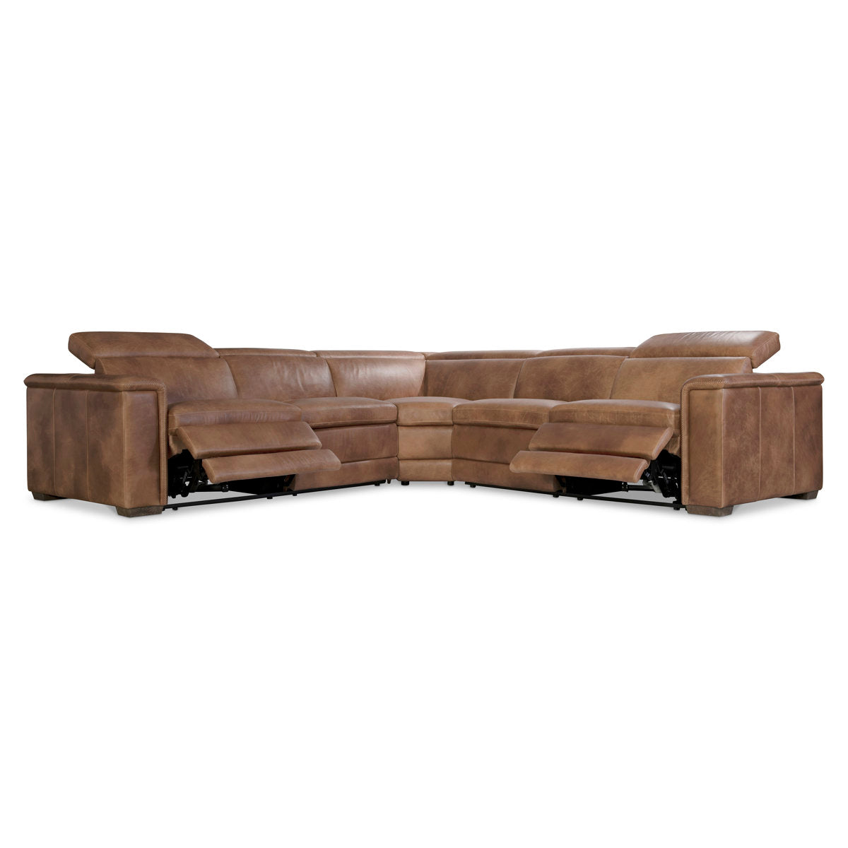 3-Piece Lioni Leather Power Motion Sectional