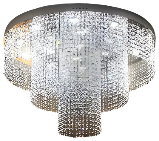 Accumoli | Modern Crystal LED Ceiling Lamp, Dia39.4xh27.5", Cool LightBy Miron Demid LLC
