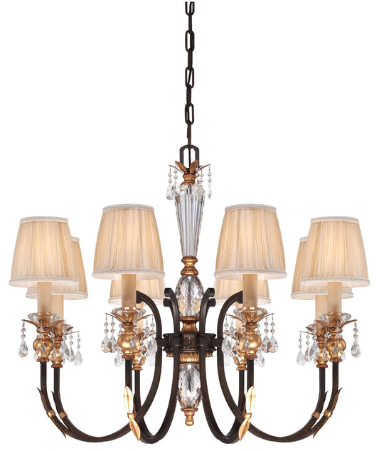 Metropolitan N6648-258B 8 Light 1 Tier Candle Style Crystal - French BronzeBy Minka Aire