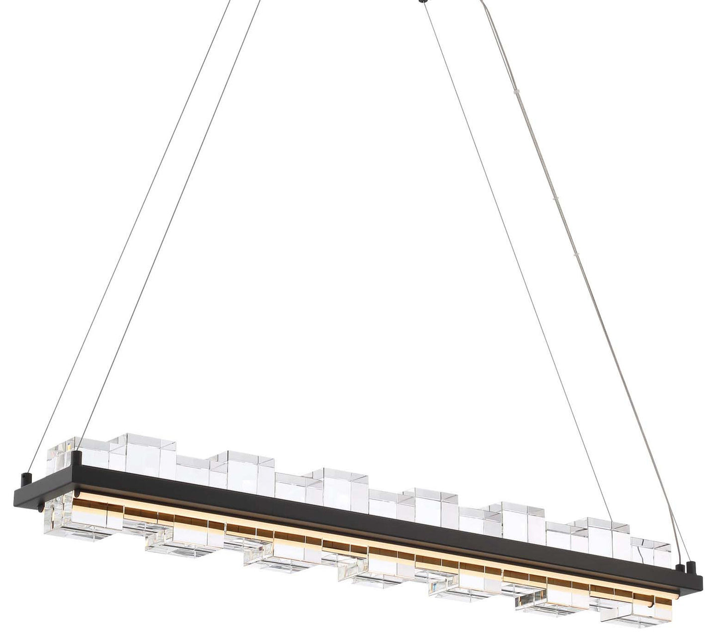Eurofase Lighting 45717 Bruco 35"W Linear Chandelier - BlackBy Eurofase Lighting
