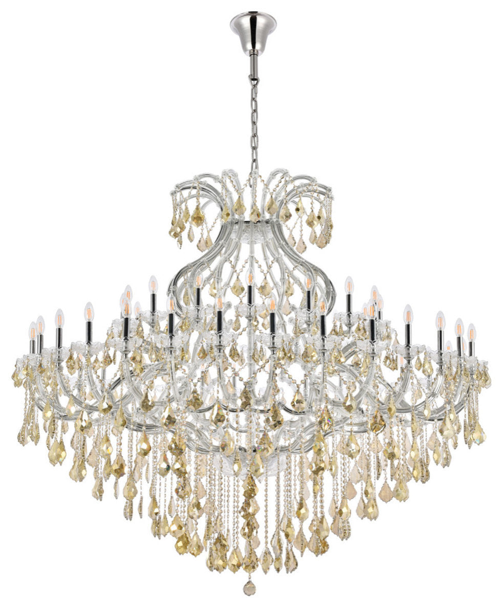Elegant Lighting 2800G72-GT/RC Maria Theresa 49 Light 72"W - GoldBy Elegant Furniture & Lighting