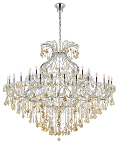Elegant Lighting 2800G72-GT/RC Maria Theresa 49 Light 72"W - GoldBy Elegant Furniture & Lighting