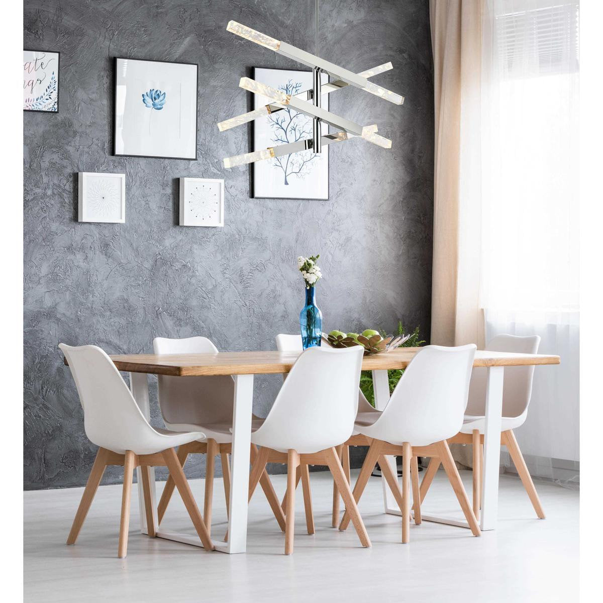 Ari 8 Light Pendant, ChromeBy Elegant Furniture & Lighting