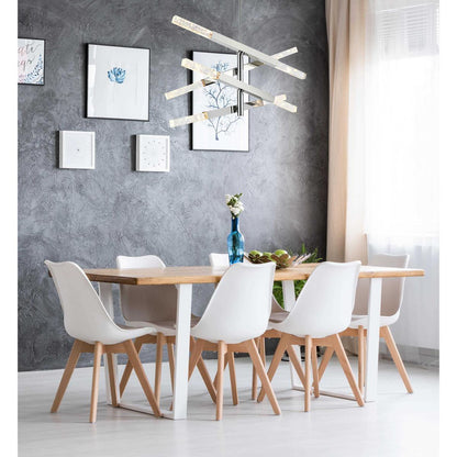 Ari 8 Light Pendant, ChromeBy Elegant Furniture & Lighting