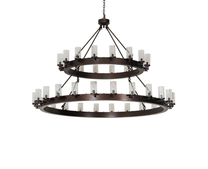 72" Wide Noziroh Ring 40 Light Two Tier ChandelierBy Meyda Lighting