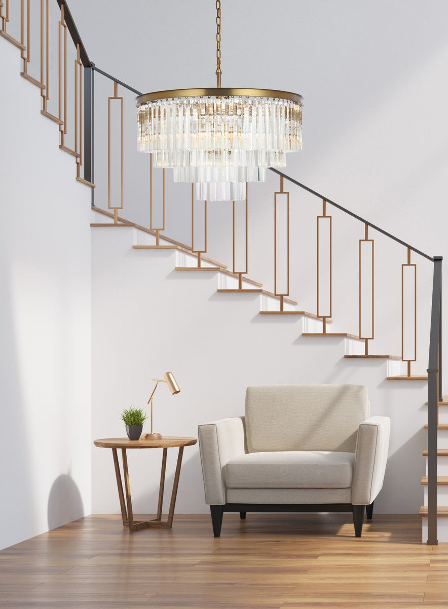 Elegant Lighting Sydney 32" Round Crystal ChandelierBy Elegant Furniture & Lighting