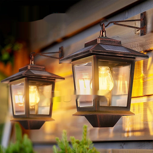 Retro Solar Wall Lamp �C Waterproof Outdoor Courtyard Light