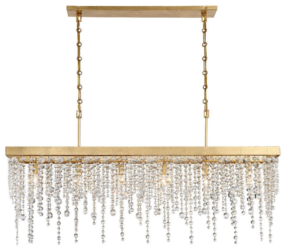 Winham 6 Light Antique Gold ChandelierBy Crystorama Lighting