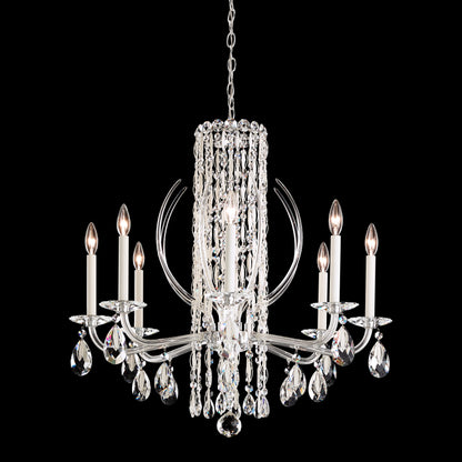 Schonbek Rs8308N-06S 8 Light Crystal Chandelier, WhiteBy Schonbek