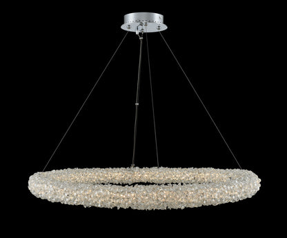 Lina 32x2" 1-Light Contemporary Large Pendants by AllegriBy Allegri Crystal by Kalco Lighting
