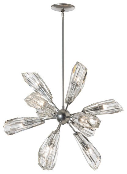 Luma 12-Light Starburst Pendant - Sterling - CrystalBy Hubbardton Forge