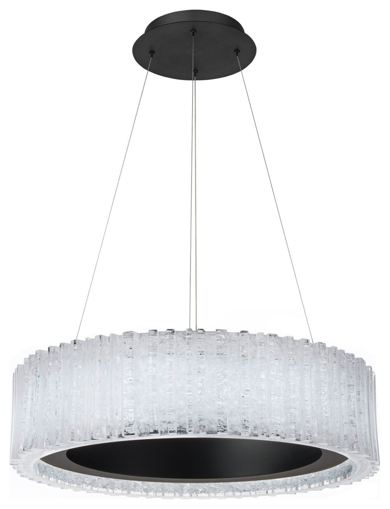 Modern Forms PD-70128 Rhiannon 28"W LED Ring Chandelier - BlackBy Modern Forms
