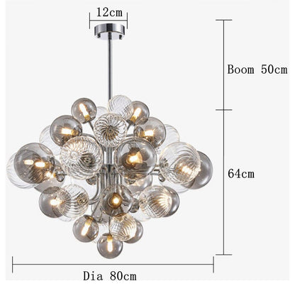 18-Light Designer Glass Bubble ChandelierBy MORSALE