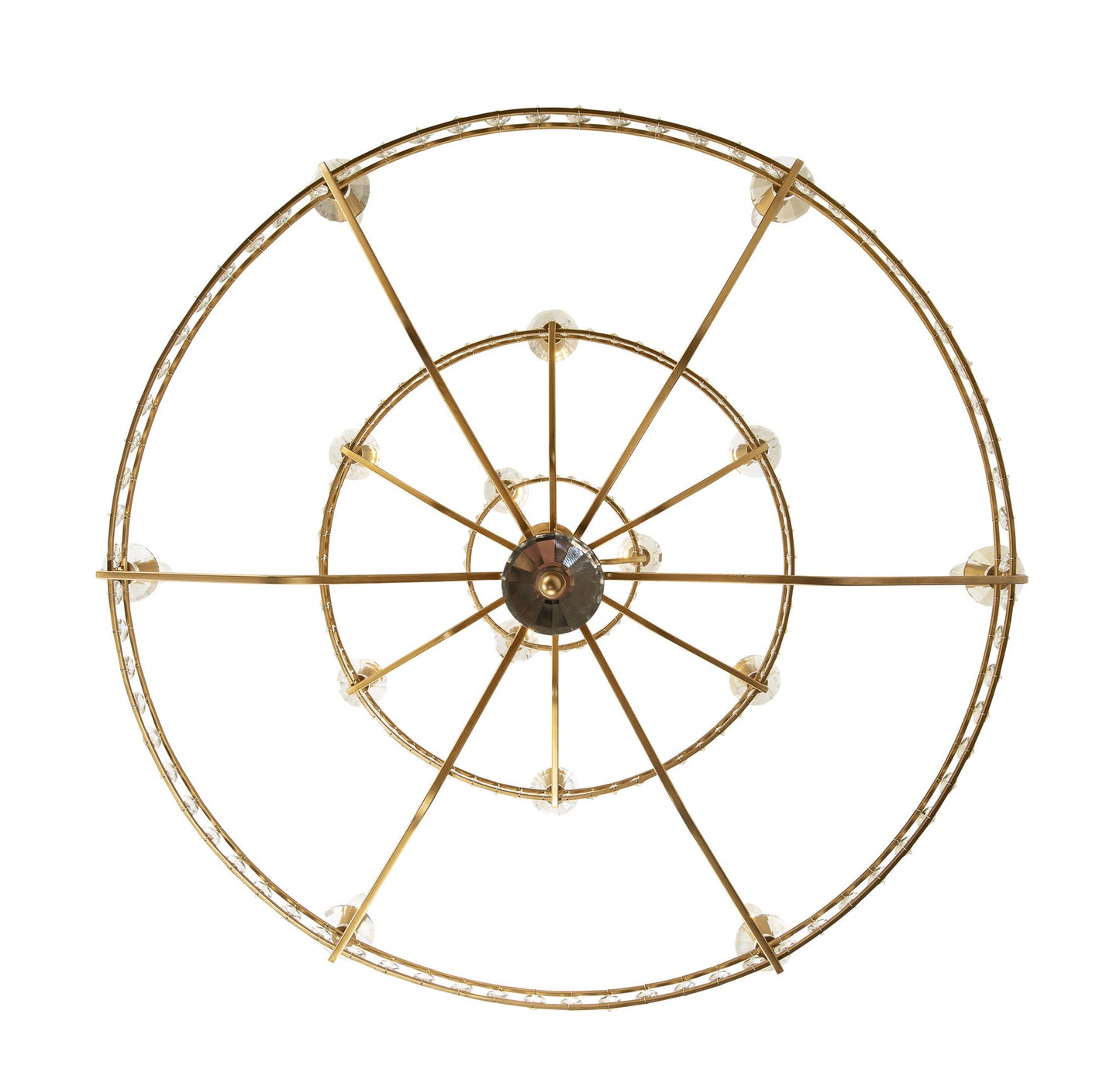 .-     Monroe 15-Lt 3-Tier  Chandelier - Antique GoldBy Varaluz