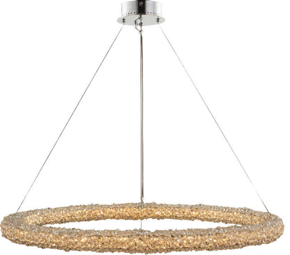 Lina Led Pendant, Polished Chrome, 48"By KALCO LIGHTING