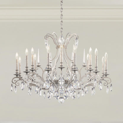 Schonbek Rn3892N-48H 18 Light Crystal Chandelier, Antique SilverBy Schonbek