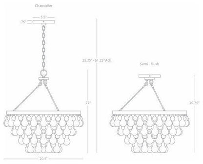 Bling Chandelier, Deep Patina BronzeBy Robert Abbey, Inc.