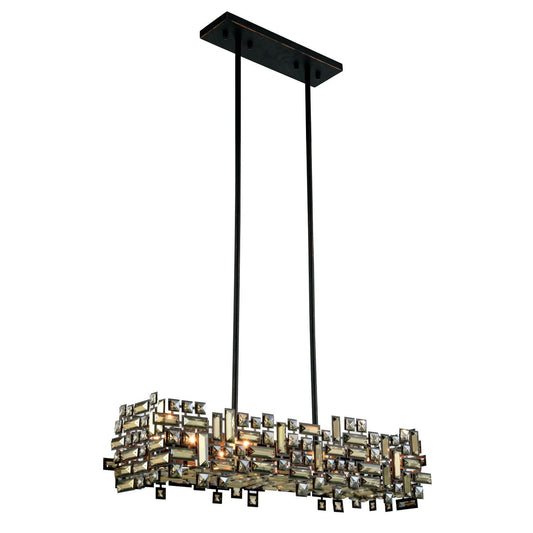 Picasso Dark Bronze 35-Inch Six-Light Pendant