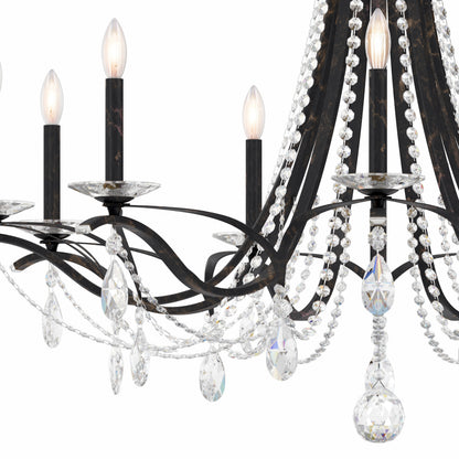 Schonbek Va8339N-76S 9 Light Crystal Chandelier, Heirloom BronzeBy Schonbek