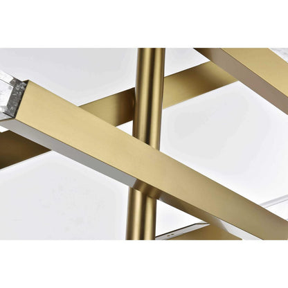 Ari 12 Light Pendant, Satin GoldBy Elegant Furniture & Lighting