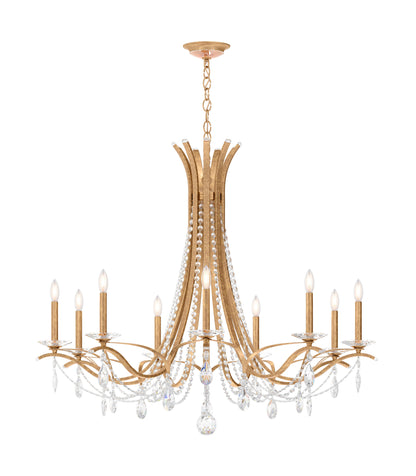 Schonbek Va8339N-26H 9 Light Crystal Chandelier, French GoldBy Schonbek