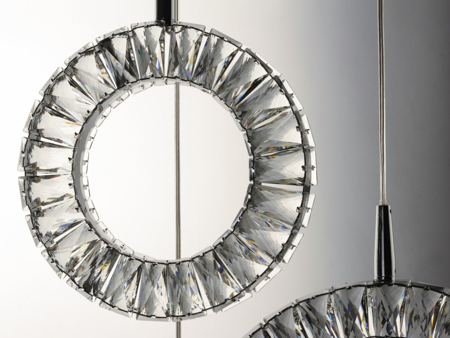 ET2 E30568-20 Charm 9 Light 30"W LED Crystal Multi Light Pendant - PolishedBy ET2 Contemporary Lighting
