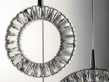 ET2 E30568-20 Charm 9 Light 30"W LED Crystal Multi Light Pendant - PolishedBy ET2 Contemporary Lighting
