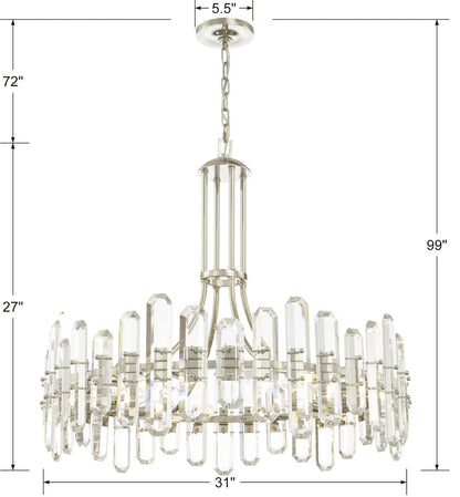 Crystorama Lighting Group BOL-8889 Bolton 12 Light 31"W Crystal - PolishedBy Crystorama Lighting